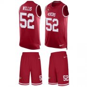 Wholesale Cheap Nike 49ers #52 Patrick Willis Red Team Color Men's Stitched NFL Limited Tank Top Suit Jersey