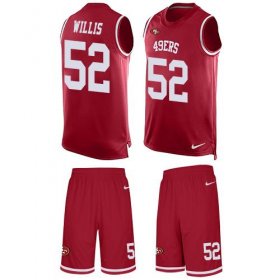 Wholesale Cheap Nike 49ers #52 Patrick Willis Red Team Color Men\'s Stitched NFL Limited Tank Top Suit Jersey