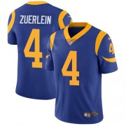 Wholesale Cheap Nike Rams #4 Greg Zuerlein Royal Blue Alternate Men's Stitched NFL Vapor Untouchable Limited Jersey