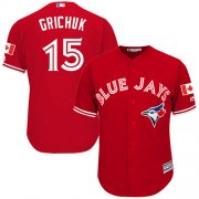 Wholesale Cheap Blue Jays #15 Randal Grichuk Red New Cool Base Stitched MLB Jersey