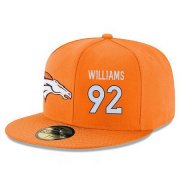 Wholesale Cheap Denver Broncos #92 Sylvester Williams Snapback Cap NFL Player Orange with White Number Stitched Hat