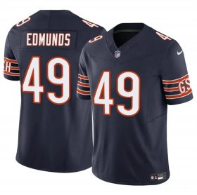 Cheap Men\'s Chicago Bears #49 Tremaine Edmunds Navy 2023 F.U.S.E. Vapor Football Stitched Jersey