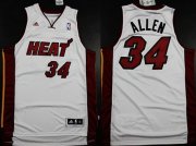 Wholesale Cheap Miami Heat #34 Ray Allen Revolution 30 Swingman White Jersey