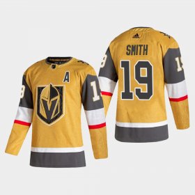 Cheap Vegas Golden Knights #19 Reilly Smith Men\'s Adidas 2020-21 Authentic Player Alternate Stitched NHL Jersey Gold