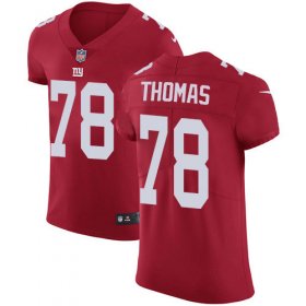 Wholesale Cheap Nike Giants #78 Andrew Thomas Red Alternate Men\'s Stitched NFL New Elite Jersey