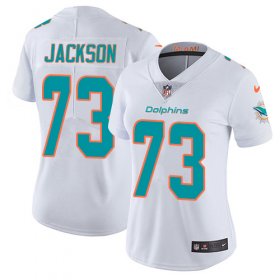 Wholesale Cheap Nike Dolphins #73 Austin Jackson White Women\'s Stitched NFL Vapor Untouchable Limited Jersey