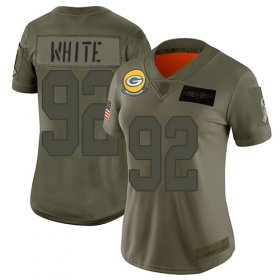 Wholesale Cheap Nike Packers #92 Reggie White Camo Women\'s Stitched NFL Limited 2019 Salute to Service Jersey