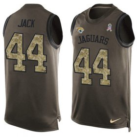Wholesale Cheap Nike Jaguars #44 Myles Jack Green Men\'s Stitched NFL Limited Salute To Service Tank Top Jersey