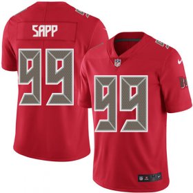 Wholesale Cheap Nike Buccaneers #99 Warren Sapp Red Men\'s Stitched NFL Limited Rush Jersey