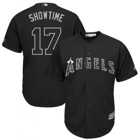 Wholesale Cheap Angels of Anaheim #17 Shohei Ohtani Black \"Showtime\" Players Weekend Cool Base Stitched MLB Jersey