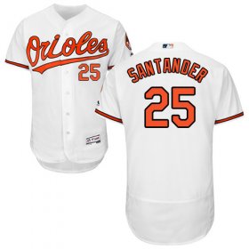 Wholesale Cheap Orioles #25 Anthony Santander White Flexbase Authentic Collection Stitched MLB Jersey