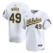 Cheap Men's Oakland Athletics #49 Ryan Noda White Home Limited Stitched Jersey