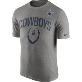 Wholesale Cheap Dallas Cowboys Nike Legend Icon Performance T-Shirt Dark Gray