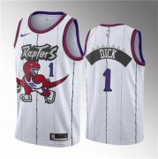 Wholesale Cheap Men's Toronto Raptors #1 Gradey Dick White 2023 Draft Classic Edition Stitched Basketball Jersey