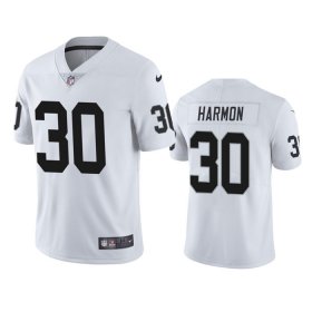 Wholesale Cheap Men\'s Las Vegas Raiders #30 Duron Harmon White Vapor Untouchable Limited Stitched Jersey
