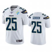 Wholesale Cheap Los Angeles Chargers #25 Melvin Gordon White 60th Anniversary Vapor Limited NFL Jersey