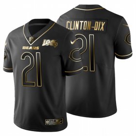 Wholesale Cheap Chicago Bears #21 Ha Ha Clinton-Dix Men\'s Nike Black Golden Limited NFL 100 Jersey