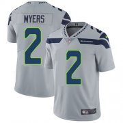 Wholesale Cheap Nike Seahawks #2 Jason Myers Grey Alternate Men's Stitched NFL Vapor Untouchable Limited Jersey