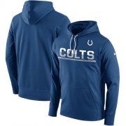 Wholesale Cheap Men's Indianapolis Colts Nike Royal Sideline Circuit Pullover Performance Hoodie