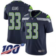 Wholesale Cheap Nike Seahawks #33 Jamal Adams Steel Blue Team Color Youth Stitched NFL 100th Season Vapor Untouchable Limited Jersey