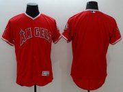 Wholesale Cheap Angels of Anaheim Blank Red Flexbase Authentic Collection Stitched MLB Jersey