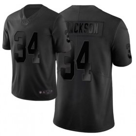 Wholesale Cheap Nike Raiders #34 Bo Jackson Black Men\'s Stitched NFL Limited City Edition Jersey