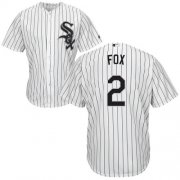 Wholesale Cheap White Sox #2 Nellie Fox White(Black Strip) Home Cool Base Stitched Youth MLB Jersey