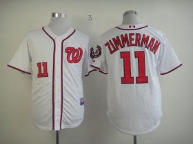 Wholesale Cheap Nationals #11 Ryan Zimmerman White Stitched MLB Jersey