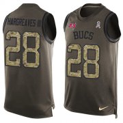 Wholesale Cheap Nike Buccaneers #28 Vernon Hargreaves III Green Men's Stitched NFL Limited Salute To Service Tank Top Jersey