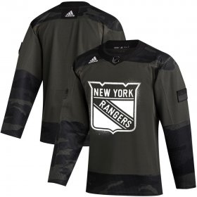 Wholesale Cheap New York Rangers Adidas 2019 Veterans Day Authentic Practice NHL Jersey Camo