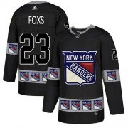 Wholesale Cheap Adidas Rangers #23 Adam Foxs Black Authentic Team Logo Fashion Stitched NHL Jersey