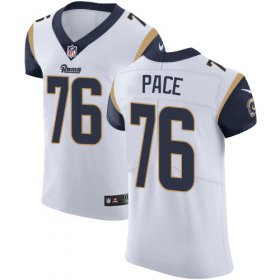 Wholesale Cheap Nike Rams #76 Orlando Pace White Men\'s Stitched NFL Vapor Untouchable Elite Jersey