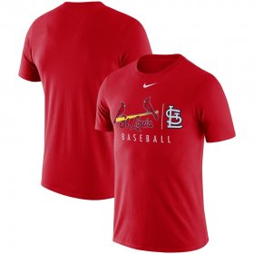 Wholesale Cheap St. Louis Cardinals Nike MLB Team Logo Practice T-Shirt Red