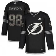 Wholesale Cheap Adidas Lightning #98 Mikhail Sergachev Black Authentic Classic Stitched NHL Jersey