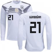 Wholesale Cheap Germany #21 Gundogan Home Long Sleeves Kid Soccer Country Jersey