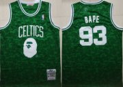 Wholesale Cheap Celtics 93 Bape Green 1985-86 Hardwood Classics Jersey