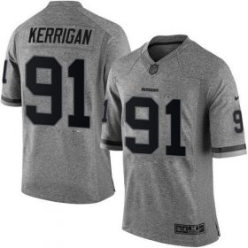 Wholesale Cheap Nike Redskins #91 Ryan Kerrigan Gray Men\'s Stitched NFL Limited Gridiron Gray Jersey