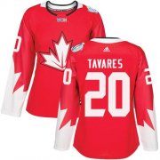 Wholesale Cheap Team Canada #20 John Tavares Red 2016 World Cup Women's Stitched NHL Jersey