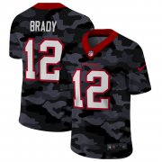 Cheap Tampa Bay Buccaneers #12 Tom Brady Men's Nike 2020 Black CAMO Vapor Untouchable Limited Stitched NFL Jersey