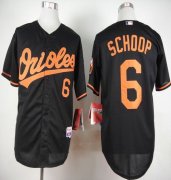 Wholesale Cheap Orioles #6 Jonathan Schoop Black Cool Base Stitched MLB Jersey