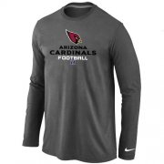 Wholesale Cheap Nike Arizona Cardinals Critical Victory Long Sleeve T-Shirt Dark Grey