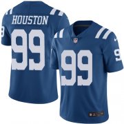 Wholesale Cheap Nike Colts #99 Justin Houston Royal Blue Men's Stitched NFL Limited Rush Jersey