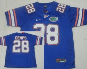 Wholesale Cheap Florida Gators #28 Jeff Demps Blue Jersey
