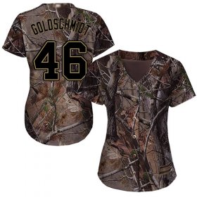 Wholesale Cheap Cardinals #46 Paul Goldschmidt Camo Realtree Collection Cool Base Women\'s Stitched MLB Jersey