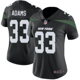 Wholesale Cheap Nike Jets #33 Jamal Adams Black Alternate Women\'s Stitched NFL Vapor Untouchable Limited Jersey