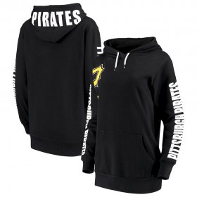 Wholesale Cheap Pittsburgh Pirates G-III 4Her by Carl Banks Women\'s 12th Inning Pullover Hoodie Black