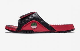 Wholesale Cheap Air Jordan Hydro 13 sandals Shoes Black/Red
