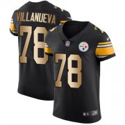 Wholesale Cheap Nike Steelers #78 Alejandro Villanueva Black Team Color Men's Stitched NFL Elite Gold Jersey