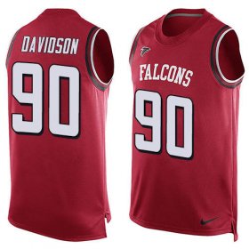 Wholesale Cheap Nike Falcons #90 Marlon Davidson Red Team Color Men\'s Stitched NFL Limited Tank Top Jersey