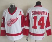 Wholesale Cheap Red Wings #14 Brendan Shanahan White CCM Throwback Stitched NHL Jersey